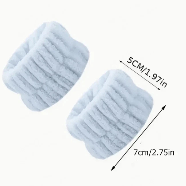 Gift 2pcs Face Washing Wrist With Magic Device To Absorb Water To The Cuff Exercise Sweat Wiping Bracelet Sweat Absorbing Sleeve To Wash And Moisture-proof Sleeve To Protect Wrist