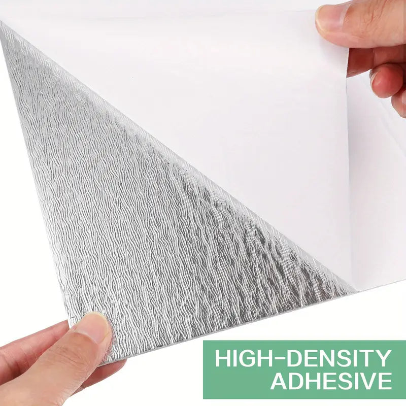 10Pcs Self-Adhesive Tile Marble PVC Cladding Wall Panels Home Kitchen Bathroom