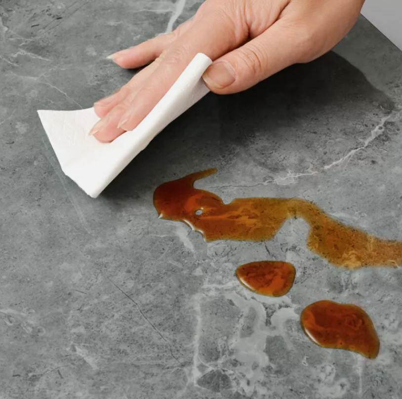 10X PVC Marble Tiles Wall Sticker Self-Adhesive Stick Kitchen Bathroom Decor