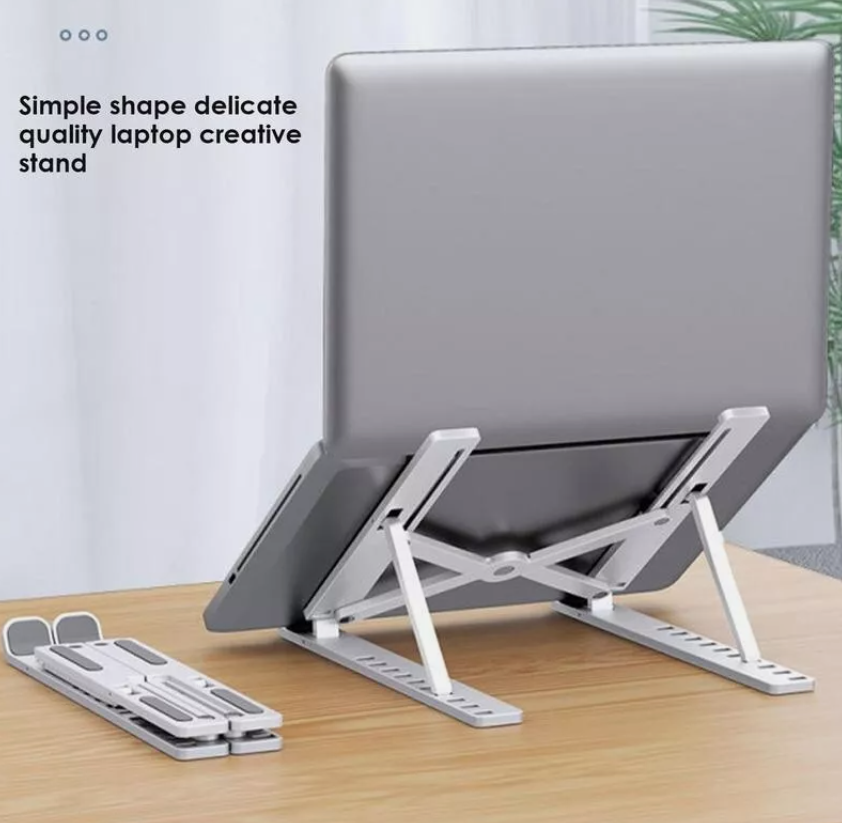 Adjustable Laptop Stand Portable Laptop Riser 10-14" Laptop Holder for Desk UK