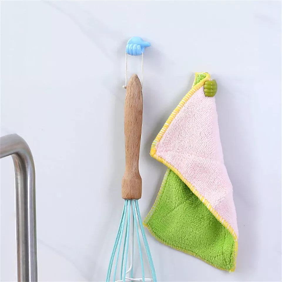 10pc Cable Clip Wall Hooks Silicone Thumb Self Adhesive Cord Holder Wire Hanger,Data Cable Holder Cute Home Decor