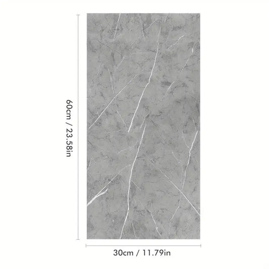 10Pcs Self-Adhesive Tile Marble PVC Cladding Wall Panels Home Kitchen Bathroom