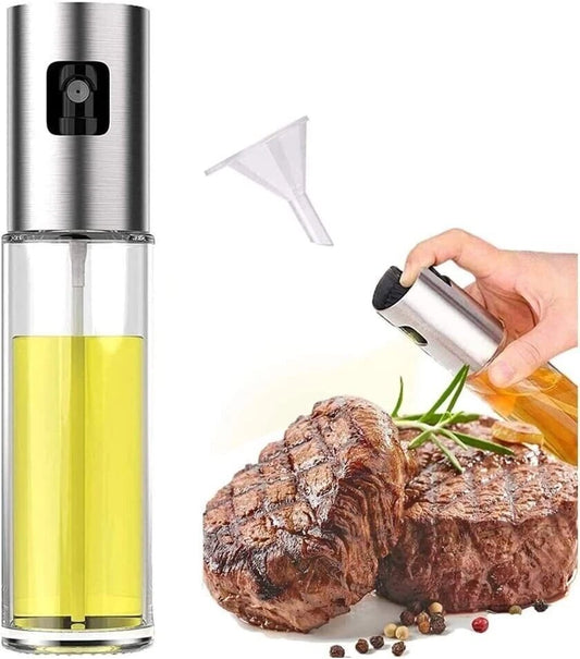 Oil Sprayer for Cooking, Refilable Olive Oil Pump Spray Bottle for Baking, BBQ,