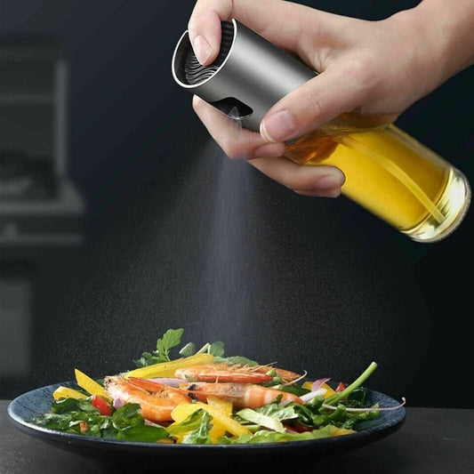 Oil Sprayer for Cooking, Refilable Olive Oil Pump Spray Bottle for Baking, BBQ,